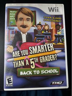 Are u smarter than a 5th grader Wii game