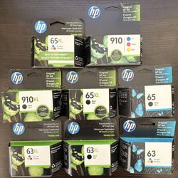 HP Printer Ink Cartridges Unopened. (PLEASE READ THE DESCRIPTION )