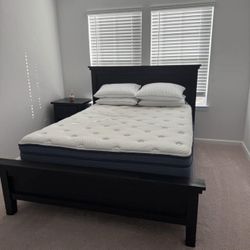 Queen Bed + Night Stand  