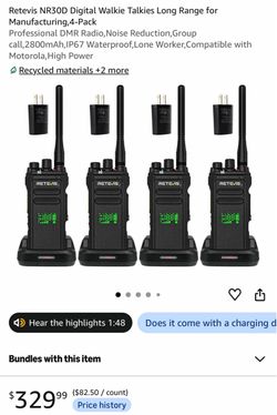New set 4 pro walkie talkies