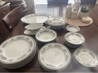 Noritake china in "Bristol" pattern