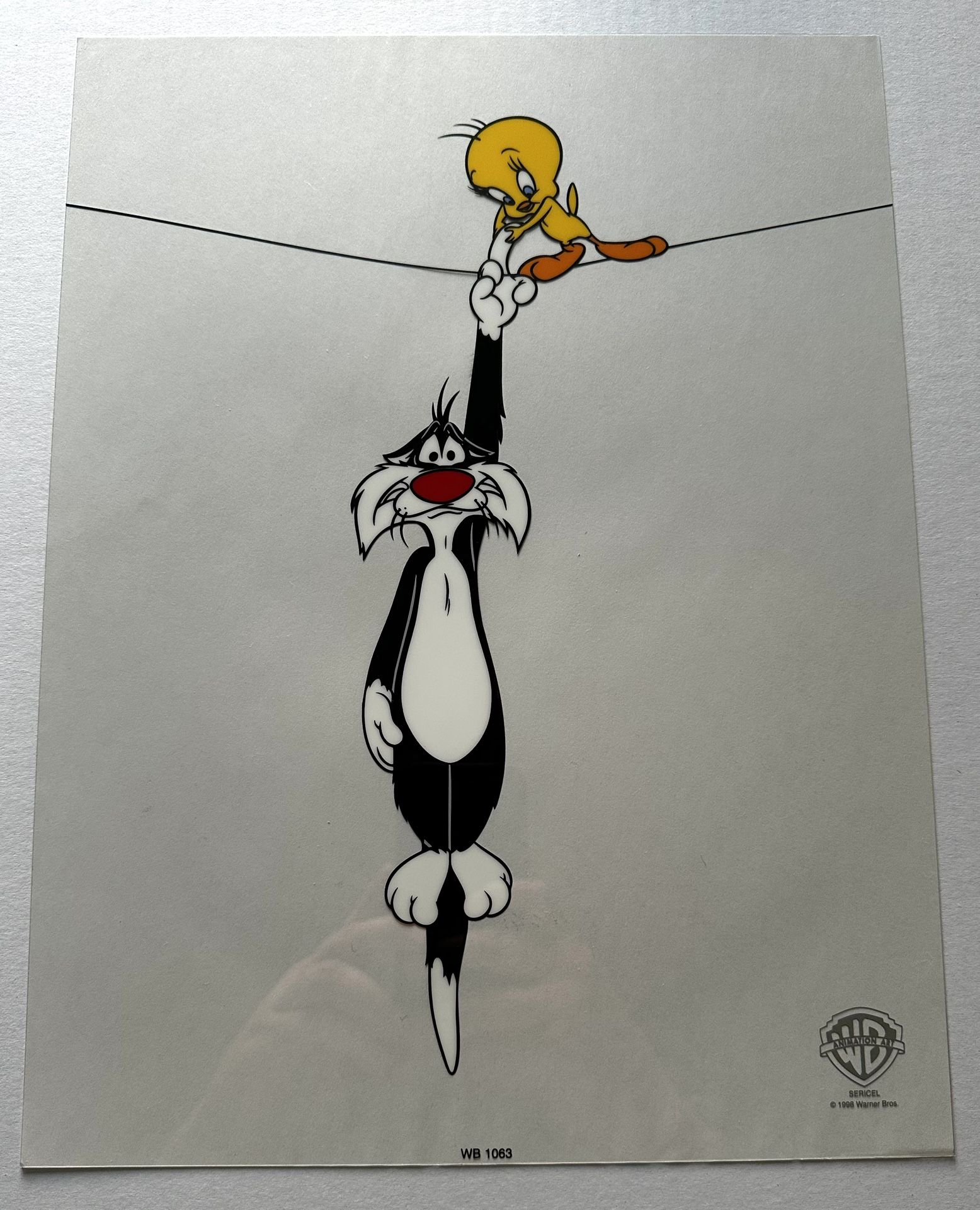 Tweety Bird and Sylvester The Cat Vintage Sericel