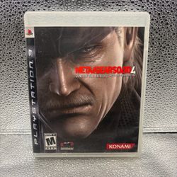 Metal Gear Solid 4 Guns Of The Patriots Sony PlayStation 3 PS3, TESTED & WORKING!