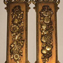 Vintage Syroco Plaque Wall Hanging Decor