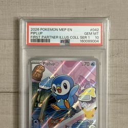 Piplup 042 First Partner PSA 10 