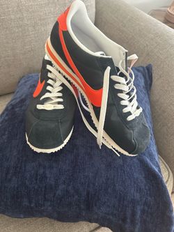 Nike Cortez TXT Black Sail Safety Orange