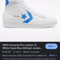 Converse Pro Leather White Coast Blue