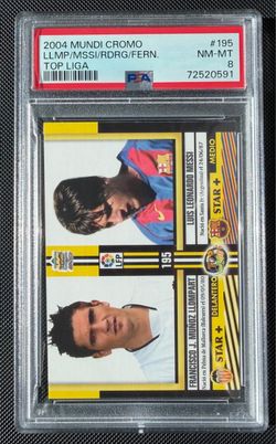 2004 Mundi Cromo Top Liga #195 — Lionel Messi / Llompart / Cañela Rodríguez / Borja Fernández “MAKE an OFFER”