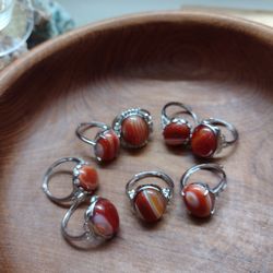 Carnelian Ring Adjustable Price Per Ring