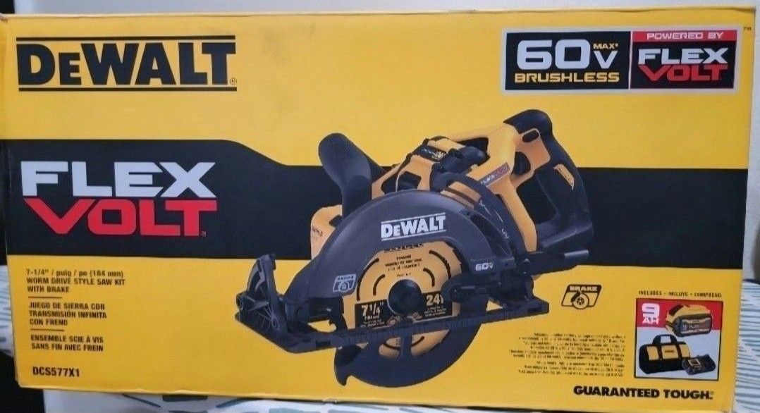 Dewalt cordless 7 1/4" skillsaw set. 