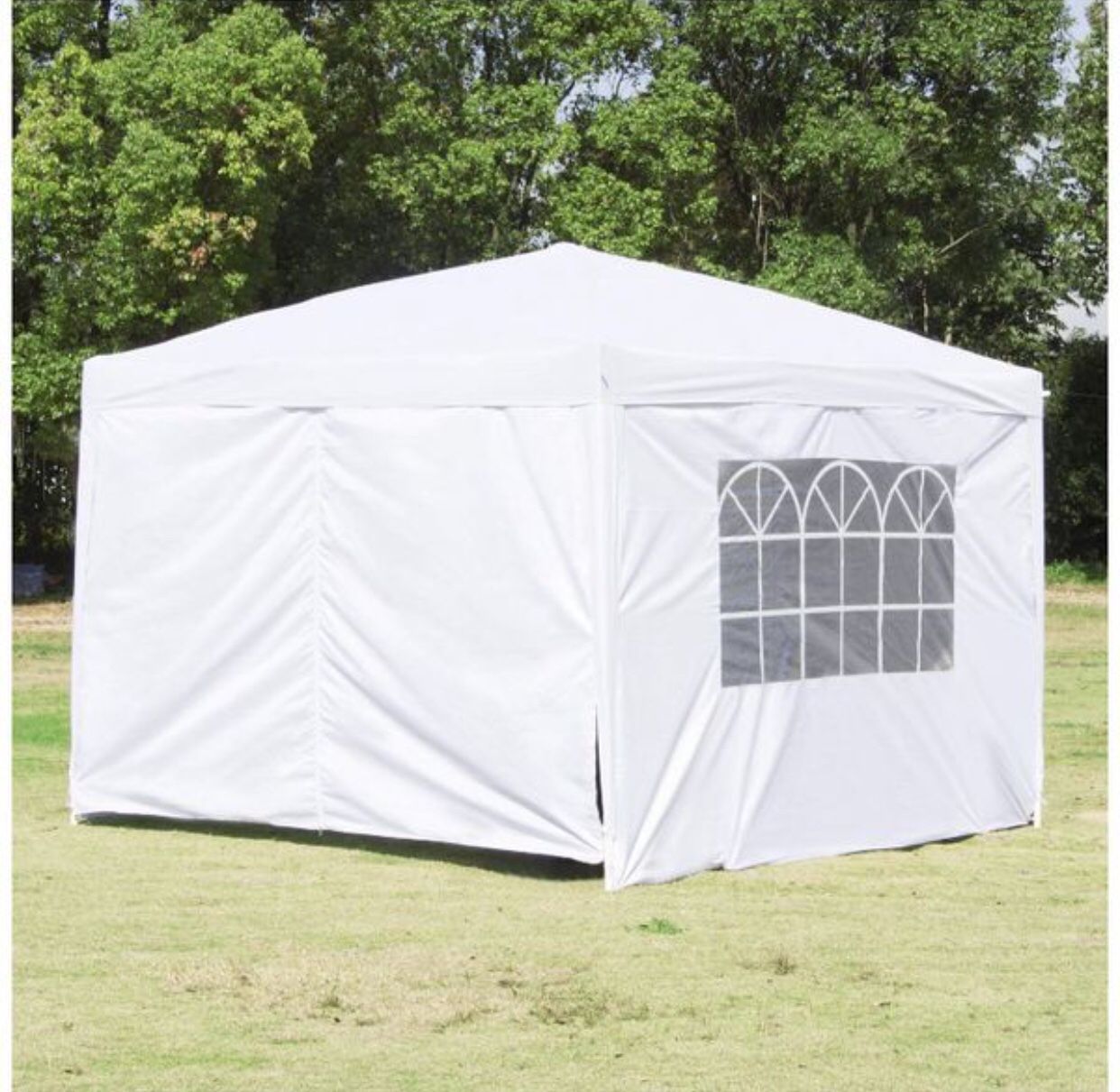10'x10' Carport Garage Car Shelter Canopy Party Tent Sidewalls White