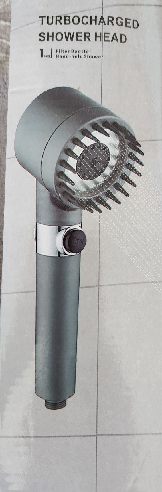 Turbocharged shower head.