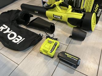 40V HP Brushless 100 MPH 600 CFM Cordless Leaf Blower/Mulcher/Vacuum with (1) 4.0 Ah Batteries and Charger