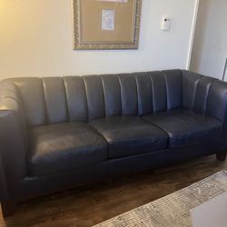 Leather sofa for sale  OBO 
