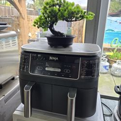 Ninja - Foodi 6-in-1 8-qt. 2-Basket Air Fryer with DualZone Technology & Air Fry, Roast, Broil, Bake