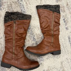 Beautiful Leather Boots Size 10