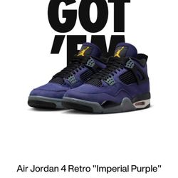 Jordan 4 Retro Lakers Size 10 