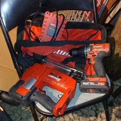 Baur Set. Drill And Brad Nailer 