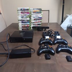 XBOX 360e with 50+ games!  NO HARD DRIVE