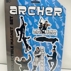 2014 ARCHER Animated FX Factory Entertainment Collectible Magnet set