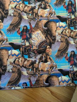 Indigenous/Am. Indian Fabric 4 Yards X 45" Wide 100% Cotton OOP 