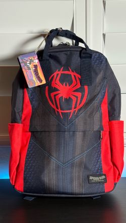 Loungefly Marvel Spider-Verse Miles Morales Suit Nylon Full-Size Backpack