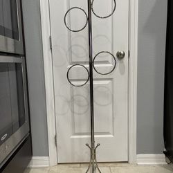 Vintage Mid Century Modern Freestanding Towel Rack