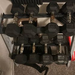 Dumbbells 15s, 20s, 25s and 30s