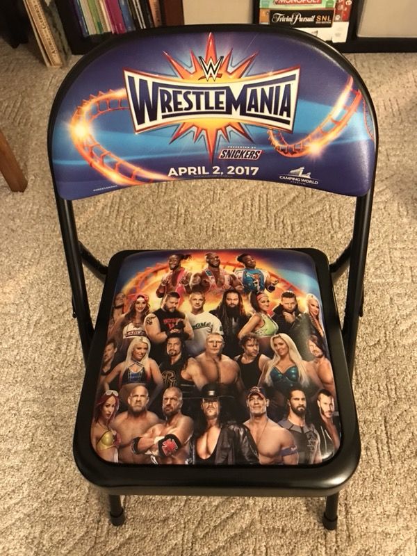 WWE Commemorative WrestleMania Front Row Chair!