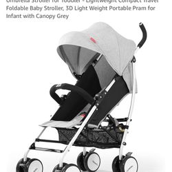 Umbrella Stroller for Toddler - Lightweight Compact Travel Foldable Baby Stroller, 3D Light Weight Portable Pram for