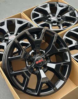 20” GMC Sierra Factory Wheels Rims Gloss Black New Yukon