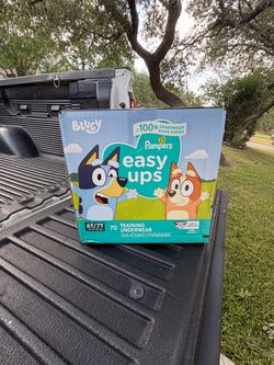 Pampers Easy Ups Bluey 6T-7T Training Pants 70ct