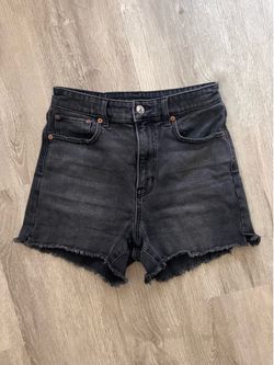 Black Jean Shorts