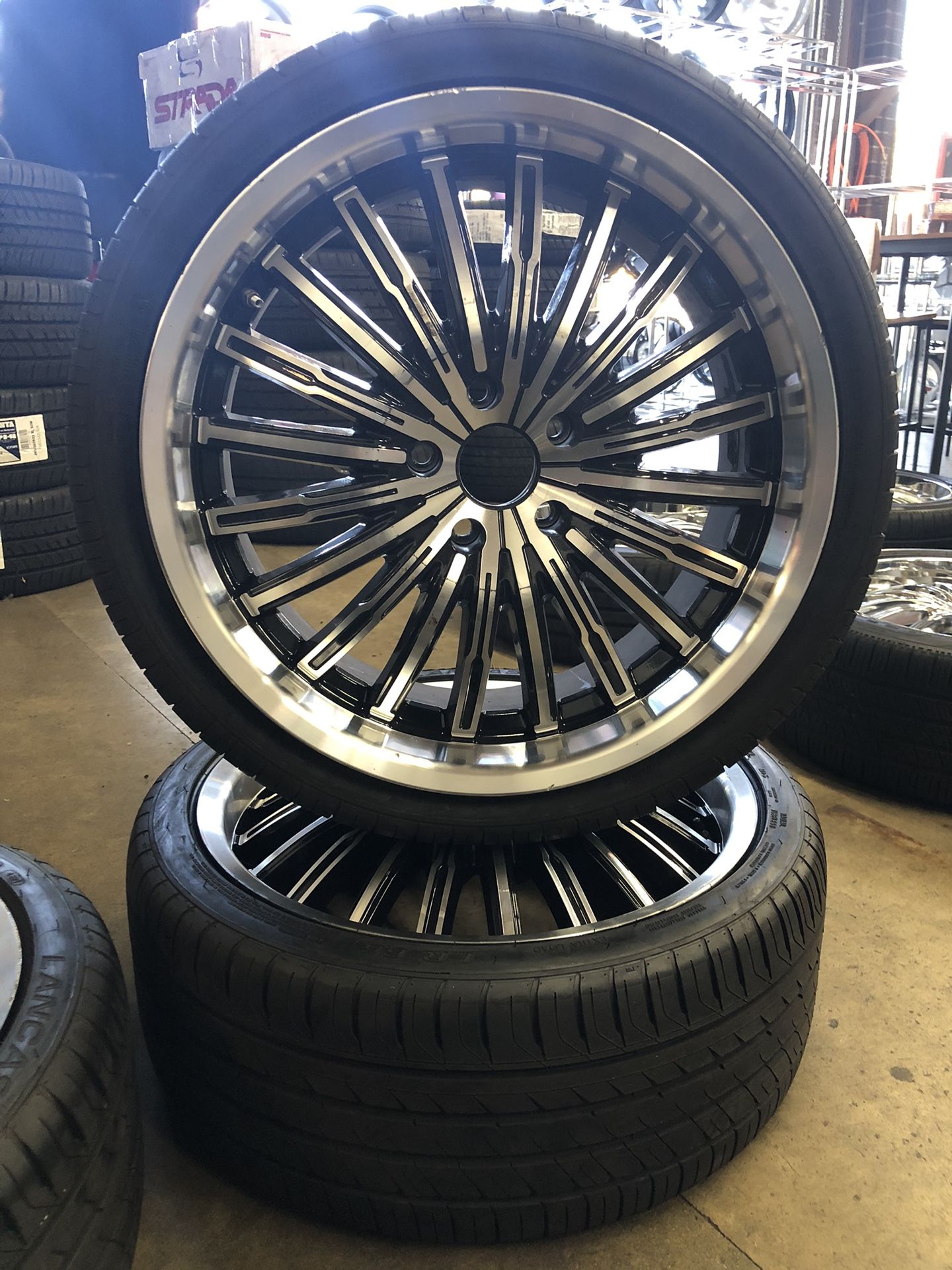 5 Lug 20 Inch Rims And Tires Used 