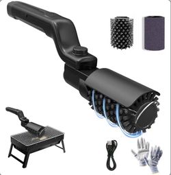 ELECTRIC GRILL BRUSH High-Torque Rechargeable 3-Speed Adjustable Stainless Steel