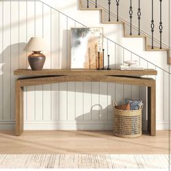 Console Tables for Entryway 63-Inch, Wooden Sofa Tables Narrow Long Behind Couch Farmhouse, Modern Entryway Tables Rectangular for Entrance, Home, Liv