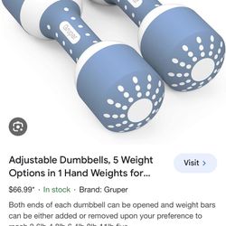 Gruper Adjustable Weights Dumbbell
