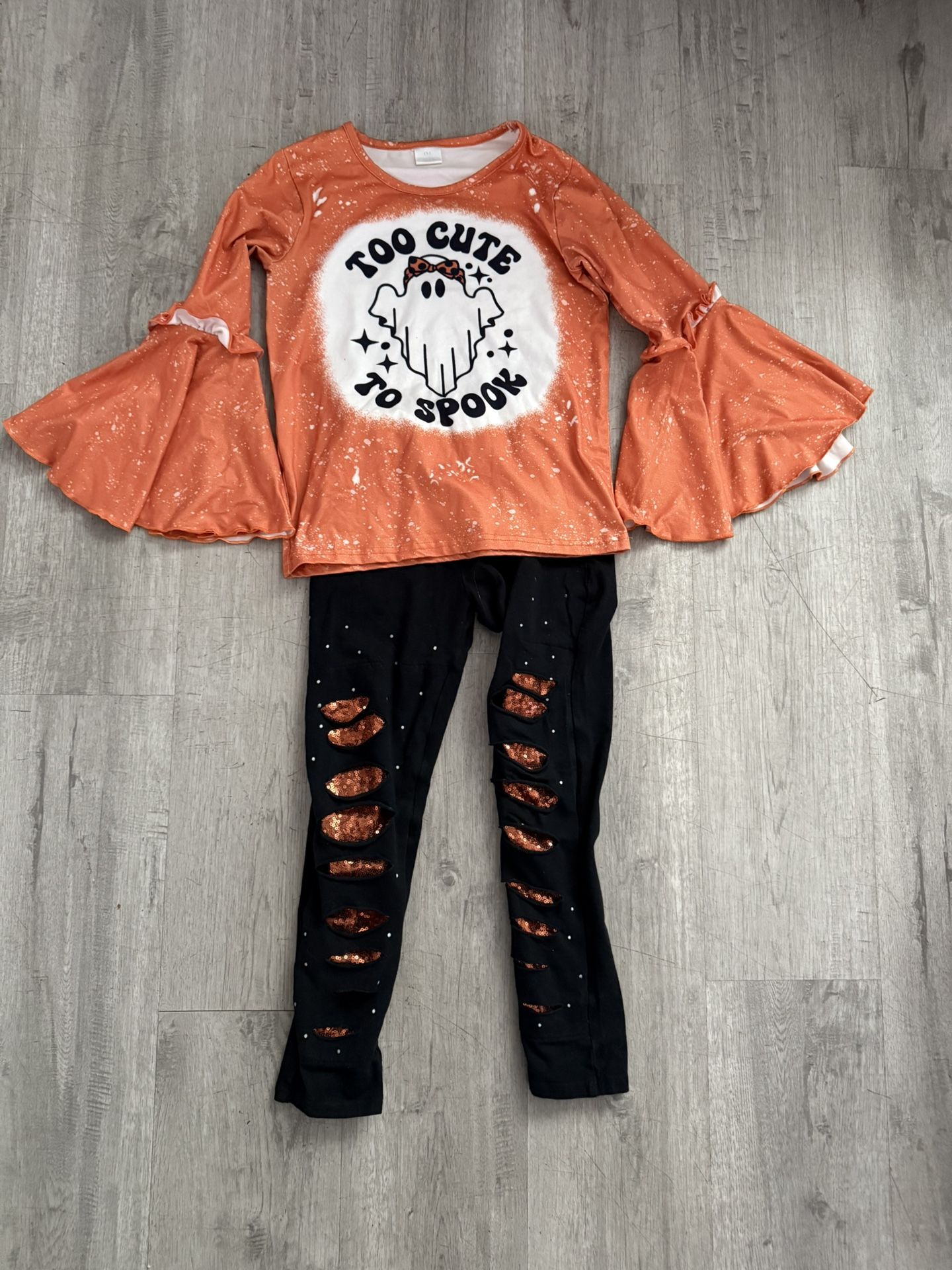 Sparkle In Pink Girls Halloween 2pc Outfit 4XL Fits Like 10/12