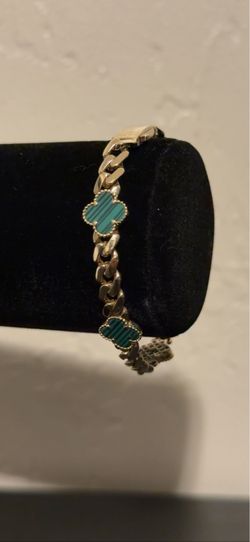 14K Gold Clover Bracelet