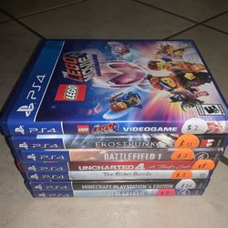 Lot Of 7 PlayStation 4 Games 