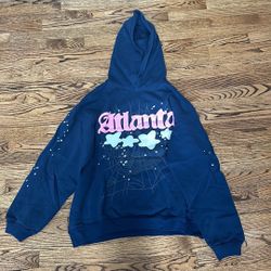 Navy Atlanta Sp5der Hoodie