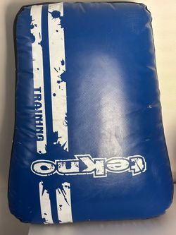 Tekno Martial Arts Heavy-Duty Kick Pad Strike Shield - Blue & White