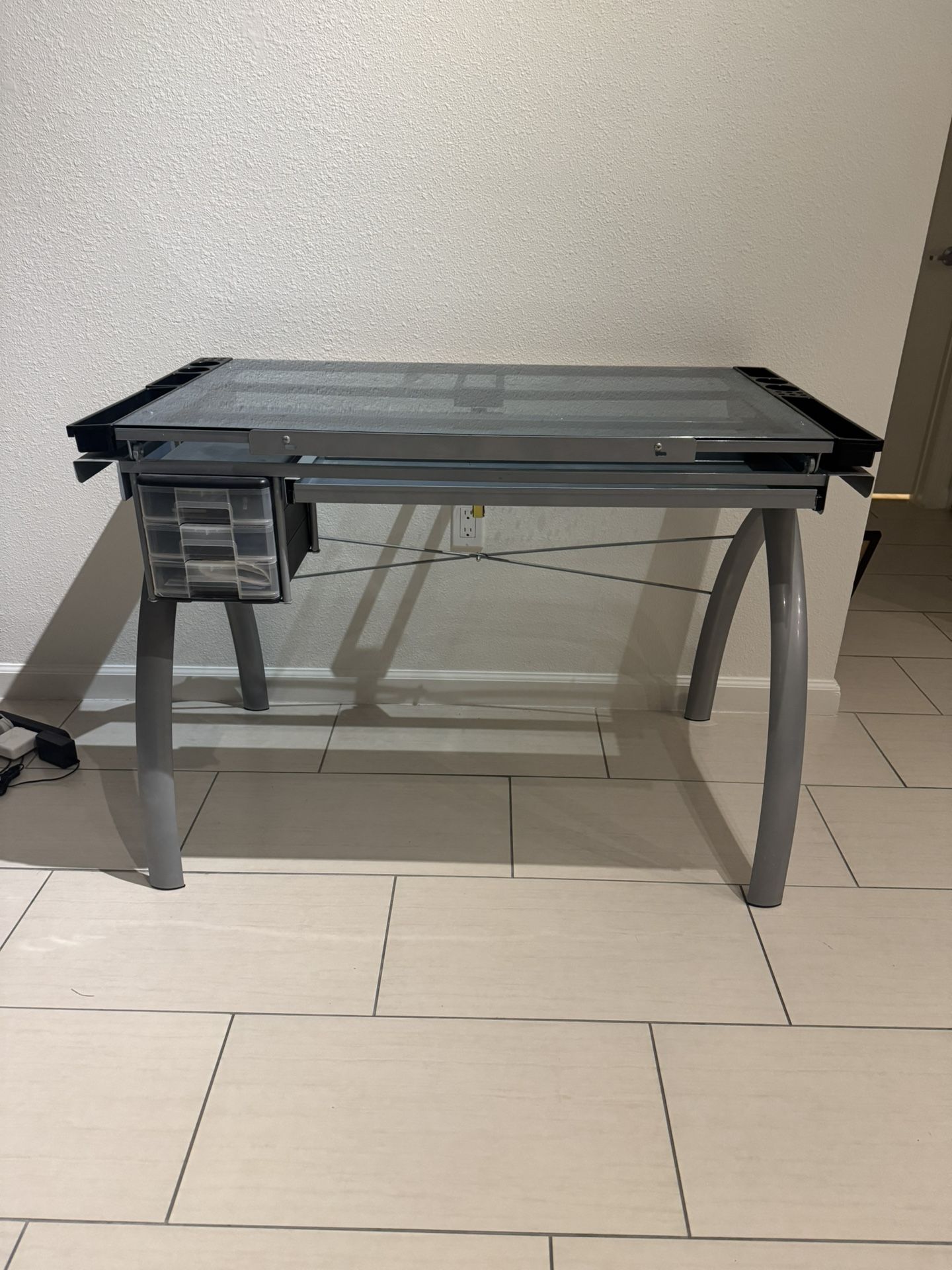 Studio Design Drawing Table/Glass Desk Collectibles