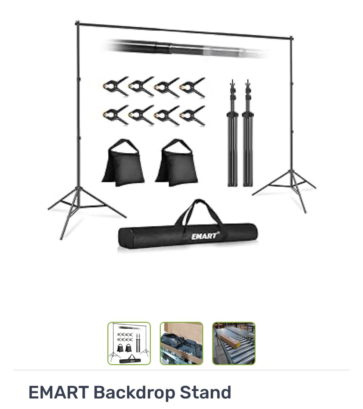 New In Box Backdrop Stand