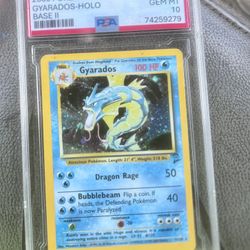 Gyarados Pokémon Card. Base II Grade 10