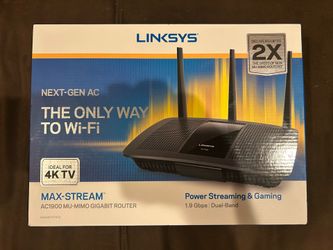 Linksys EA-7500 Max-stream AC1900 MU-MIMO Gigabit Wi-Fi Router - Excellent Condition