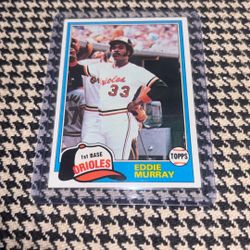 Eddie Murray 1981 Baseball Card Topps