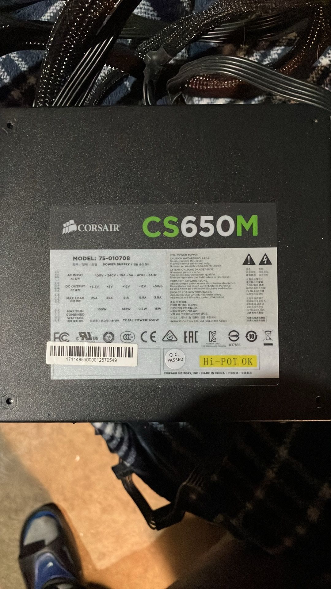 Power Supply For Desktop CPU