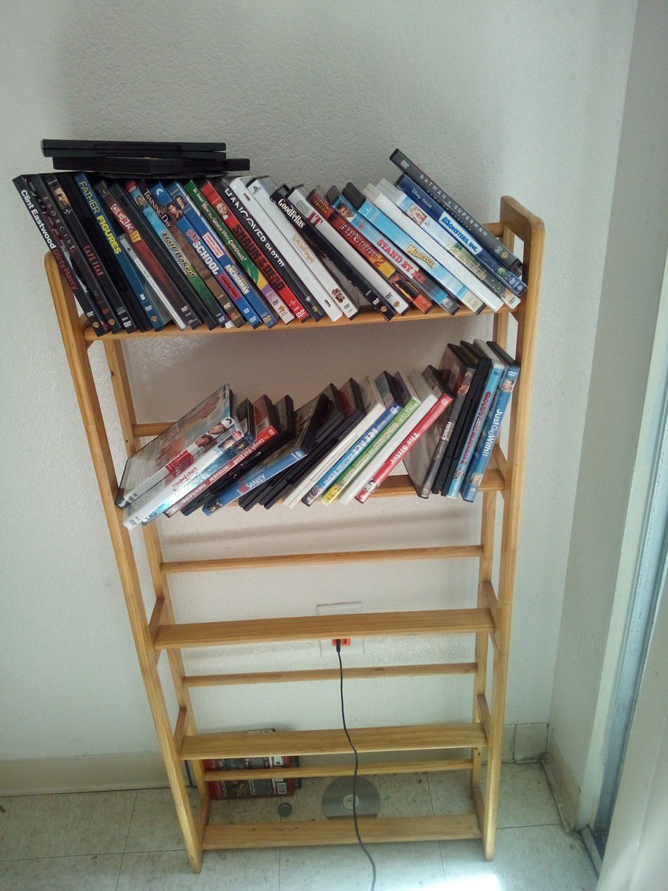 Bookshelves or movie shelve