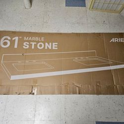 61" double sink vanity top